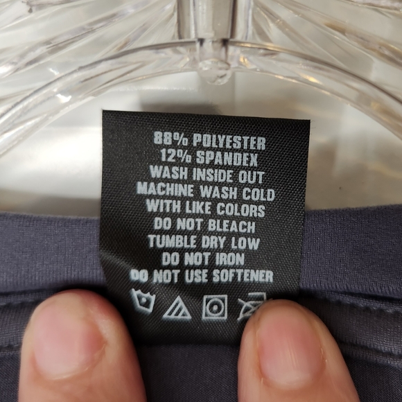 NWOT Zyia Men's Active Tee Charcoal grey Size Large - Picture 3 of 4